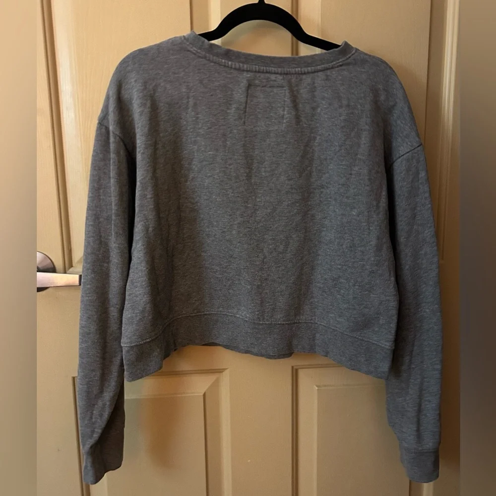Mossimo Supply Co. Gray and Pink LITERALLY Sweatshirt - Picture 3 of 3